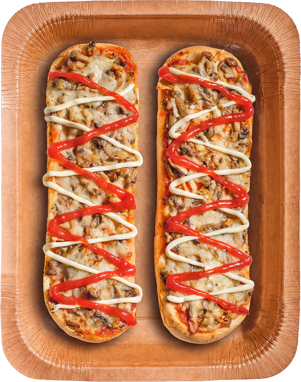 Zapiekanka z serem i pieczarkami